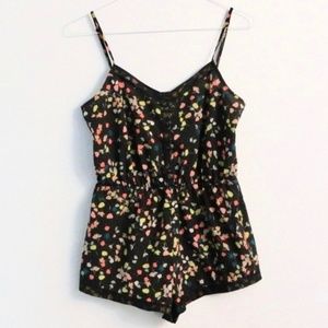 UO Kimchi Blue Multicolored Floral Romper